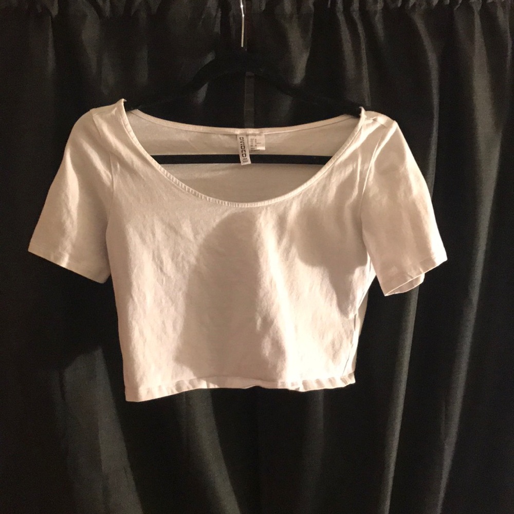 H&M White Crop Top